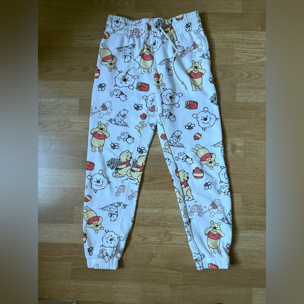 Disney Winnie the Pooh Pajama Pants - White and Yellow